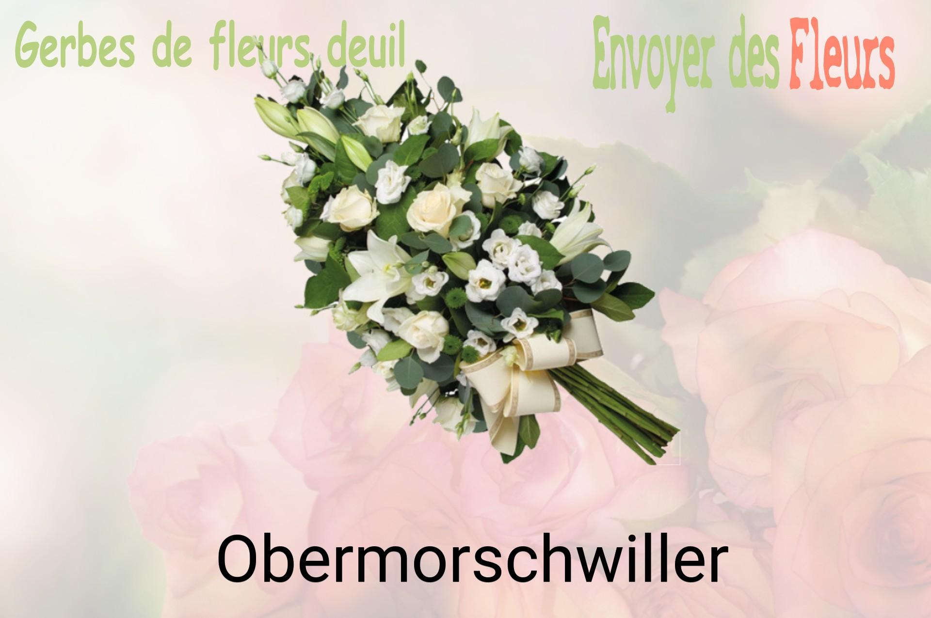 Gerbe de fleurs de deuil livrée à Obermorschwiller